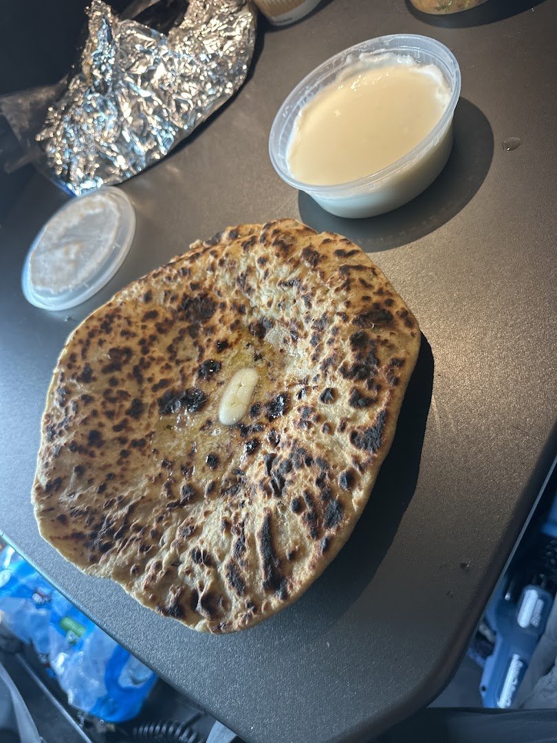 Warm plated meals in an Indian restaurant.